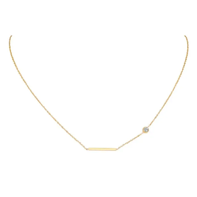 Delicate Petite Sideway Cross Necklaces Pendant