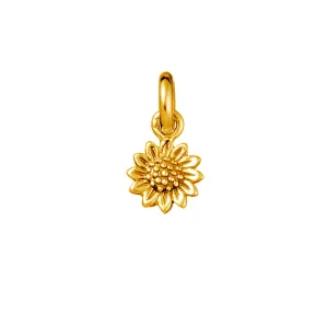Delicate Sunflower Gold Neck Charm