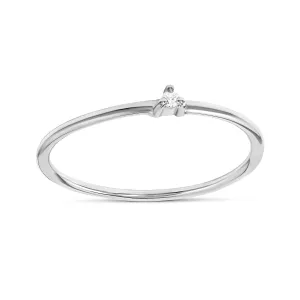 Delicate White Topaz Comet Ring