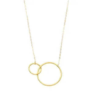 DUO CIRCLE PENDANT NECKLACE