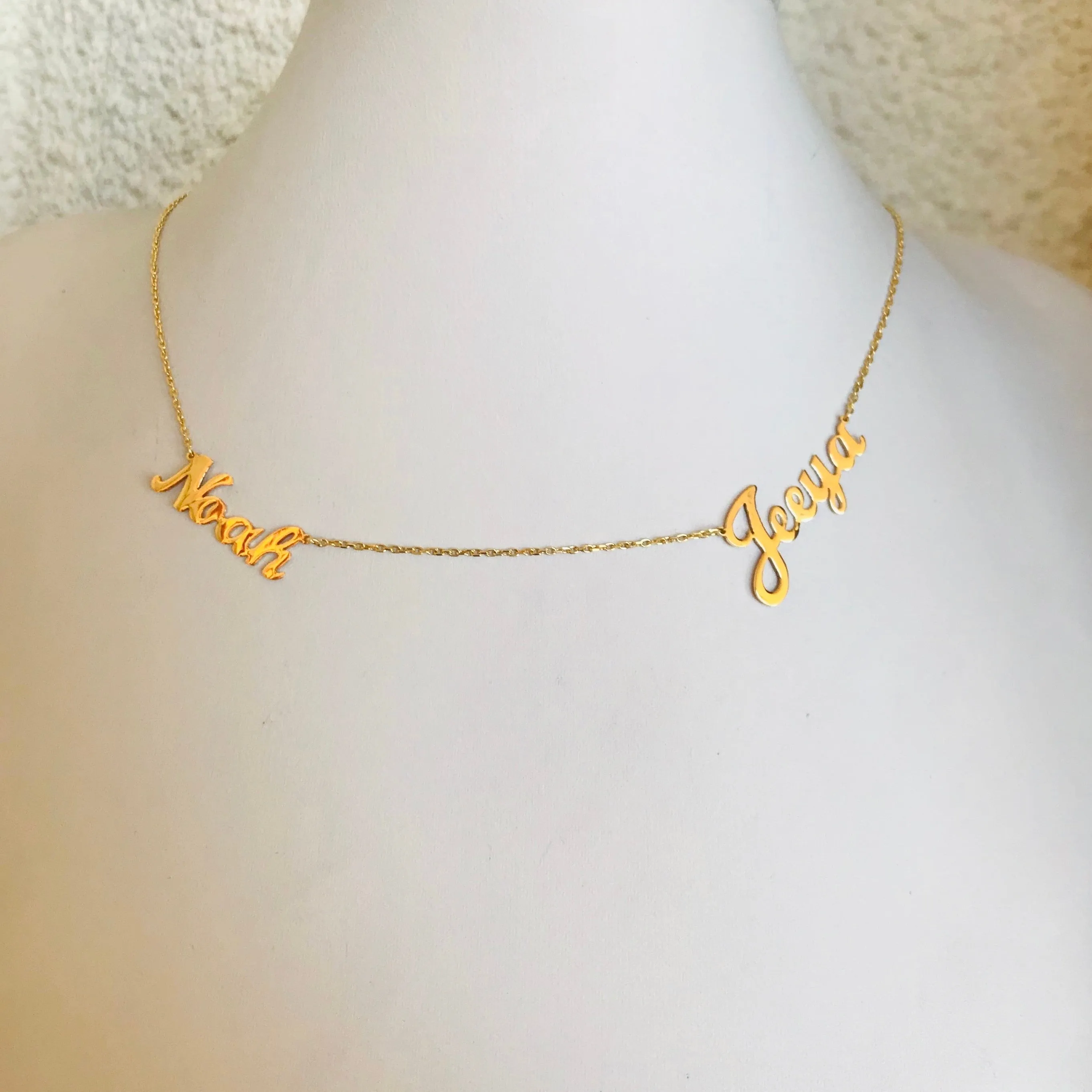 Duo names necklaces