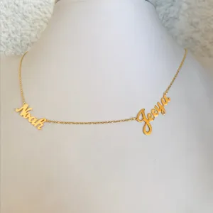 Duo names necklaces
