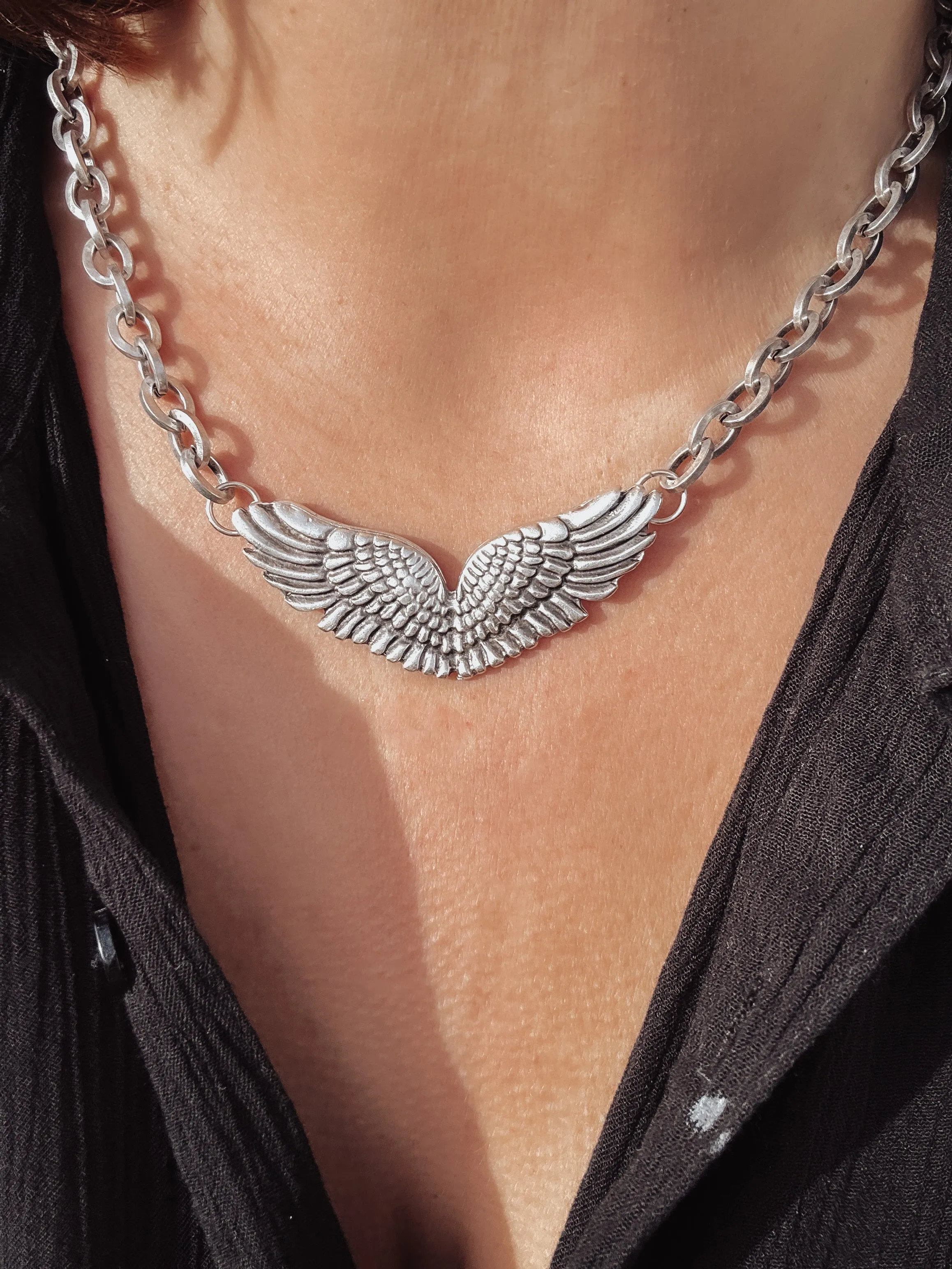 Eagle Wing in Flight Necklace