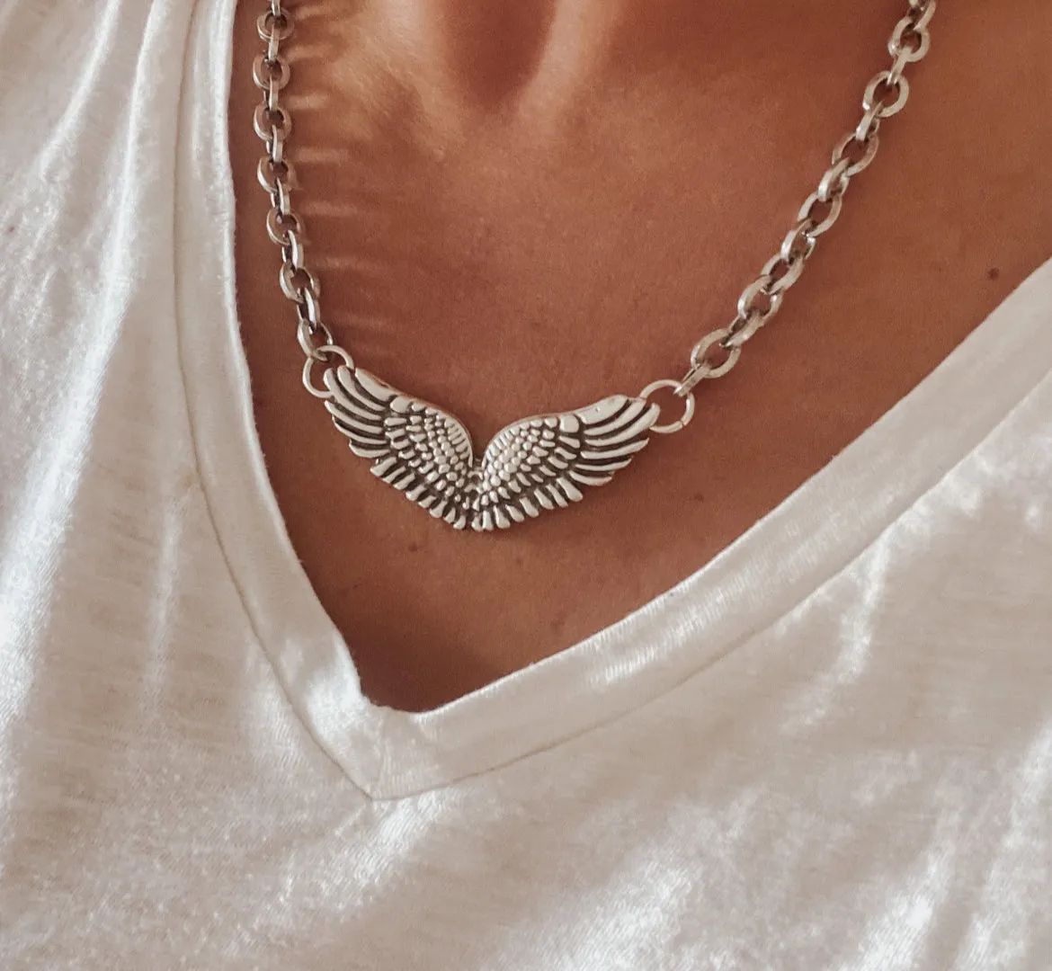 Eagle Wing in Flight Necklace