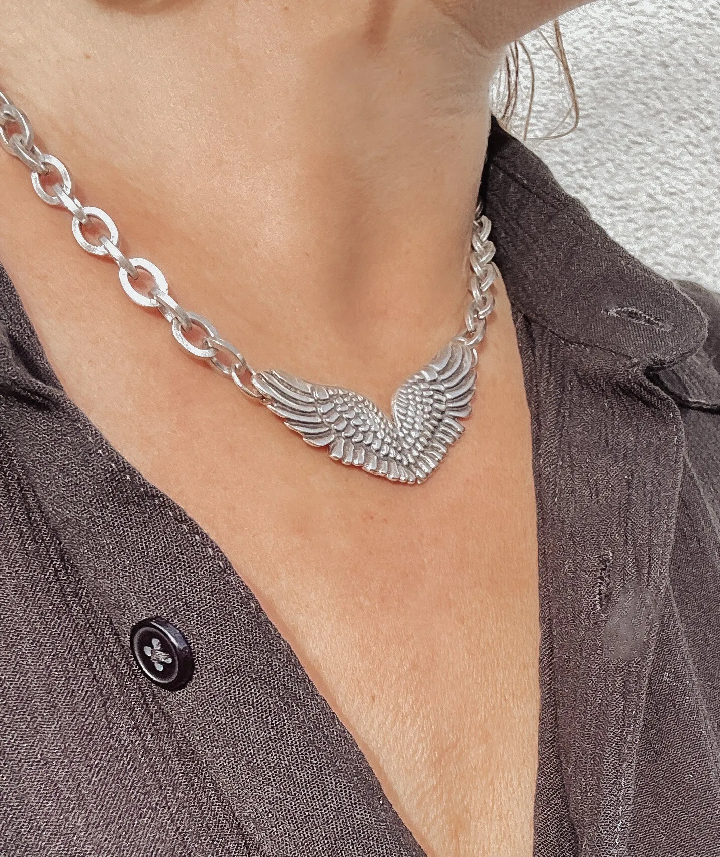 Eagle Wing in Flight Necklace
