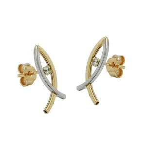 earrings fish symbol 9k gold