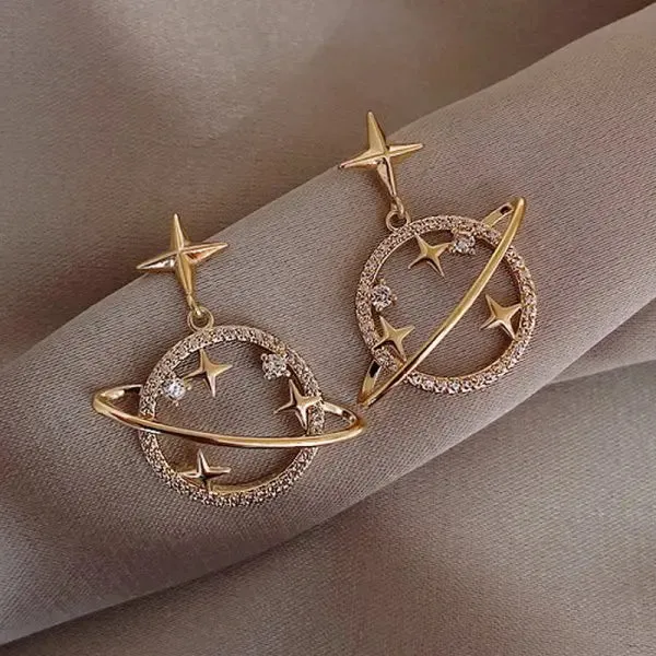 Elegant Flower Zircon Stud Earrings