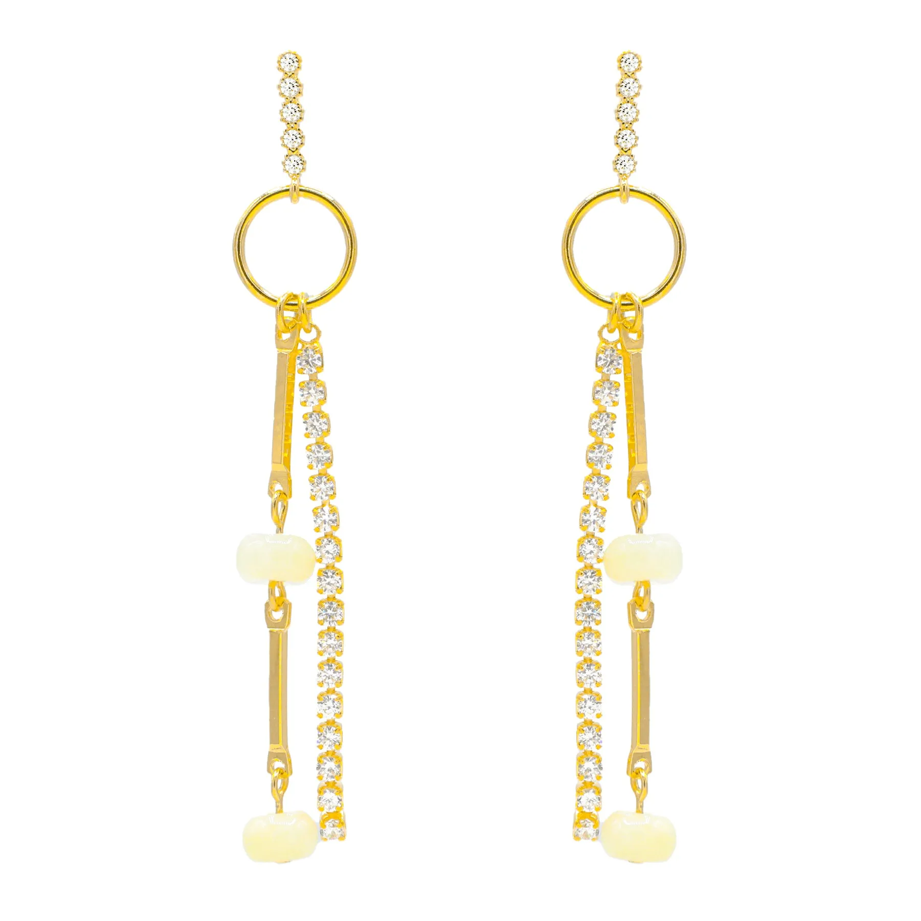 Elegant Jade Earrings