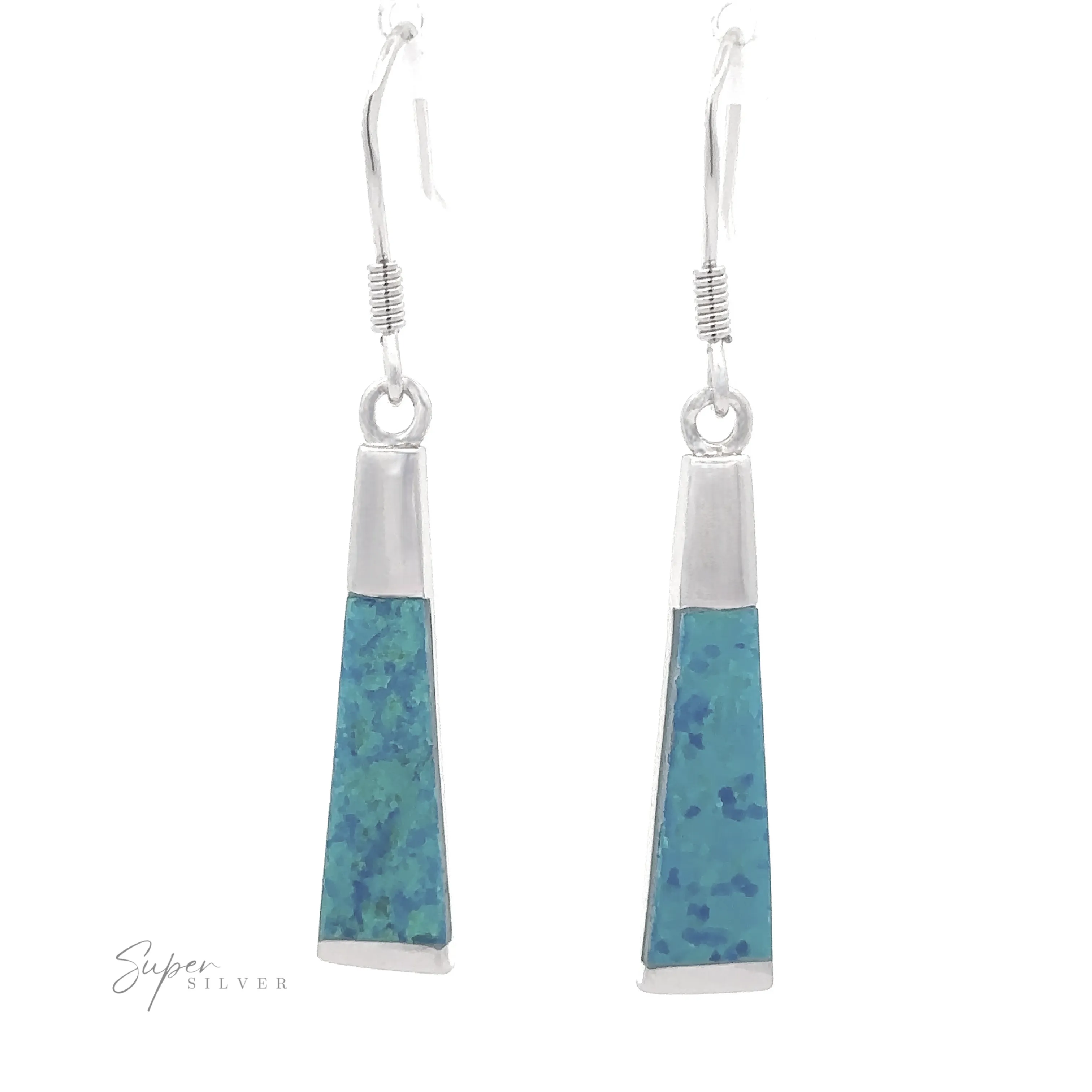 Elegant Long Opal Earrings