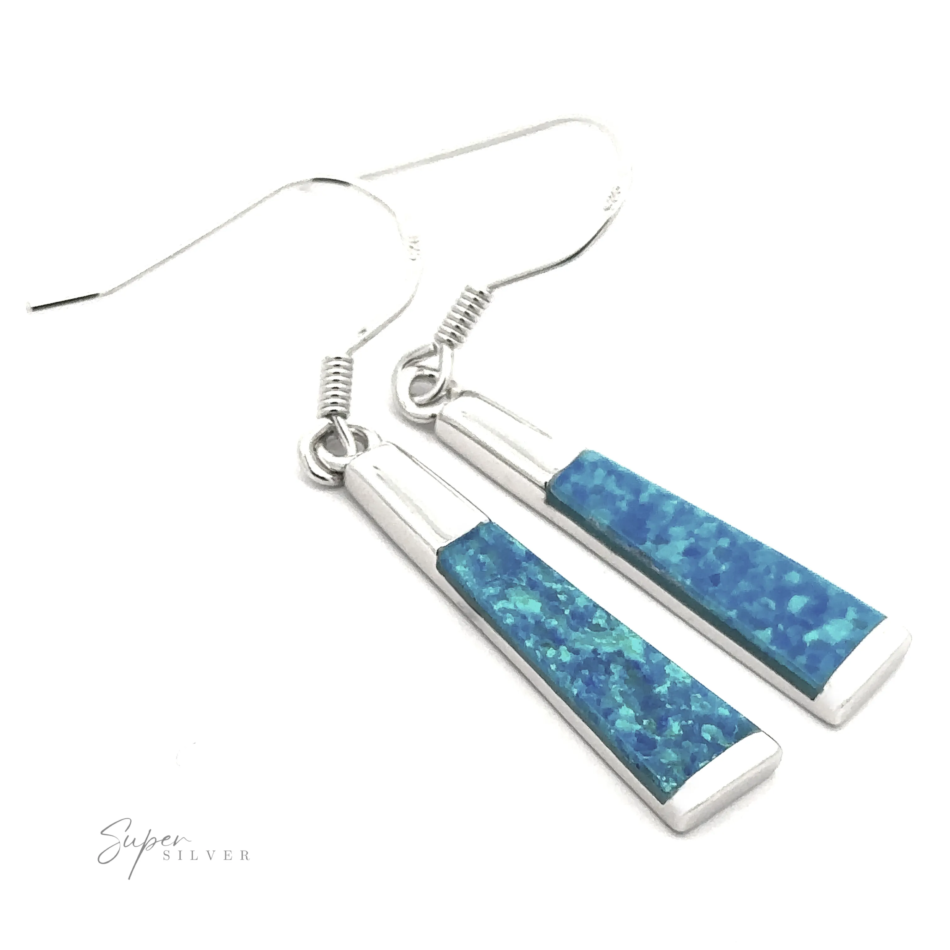 Elegant Long Opal Earrings