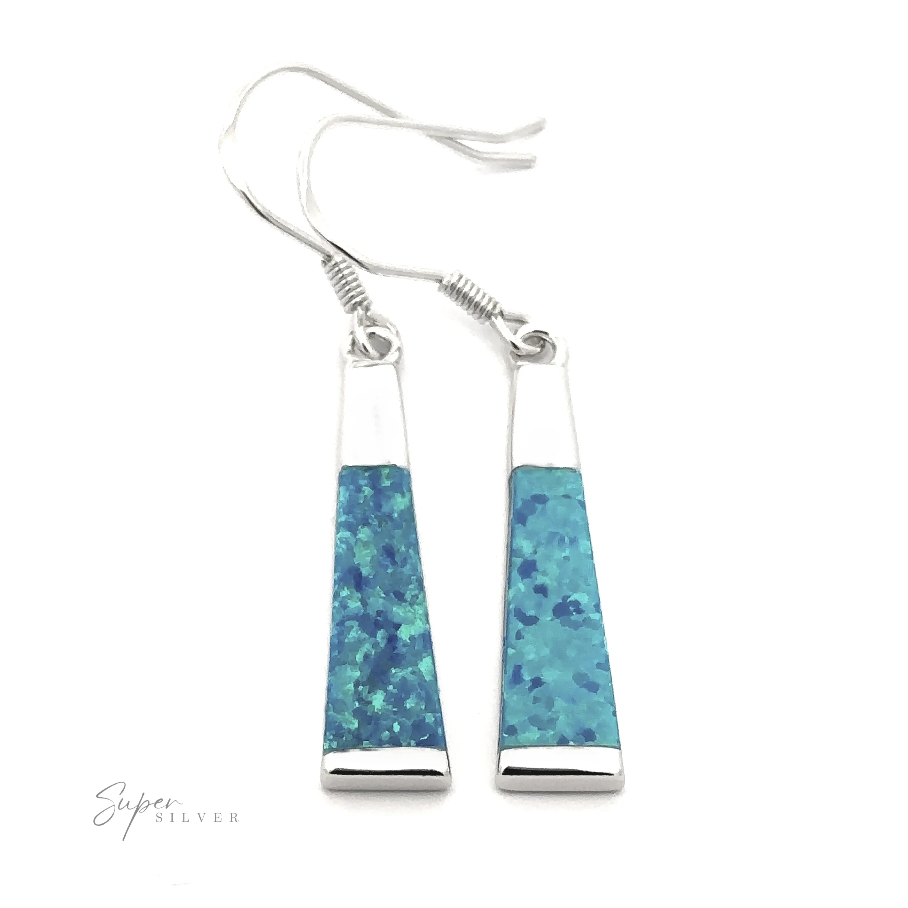 Elegant Long Opal Earrings