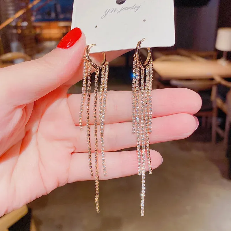 Elegant Long Tassel Earrings