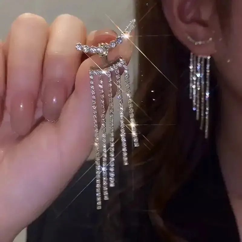 Elegant Long Tassel Earrings