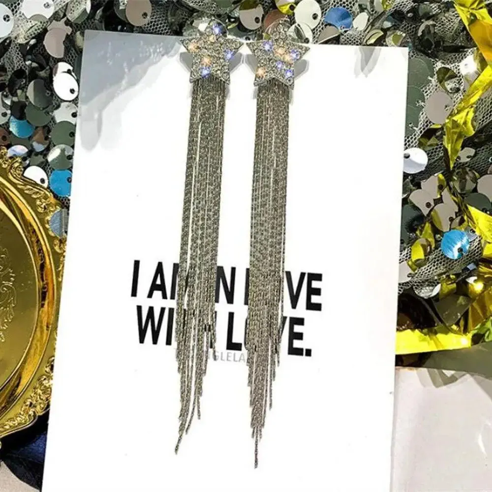 Elegant Long Tassel Earrings