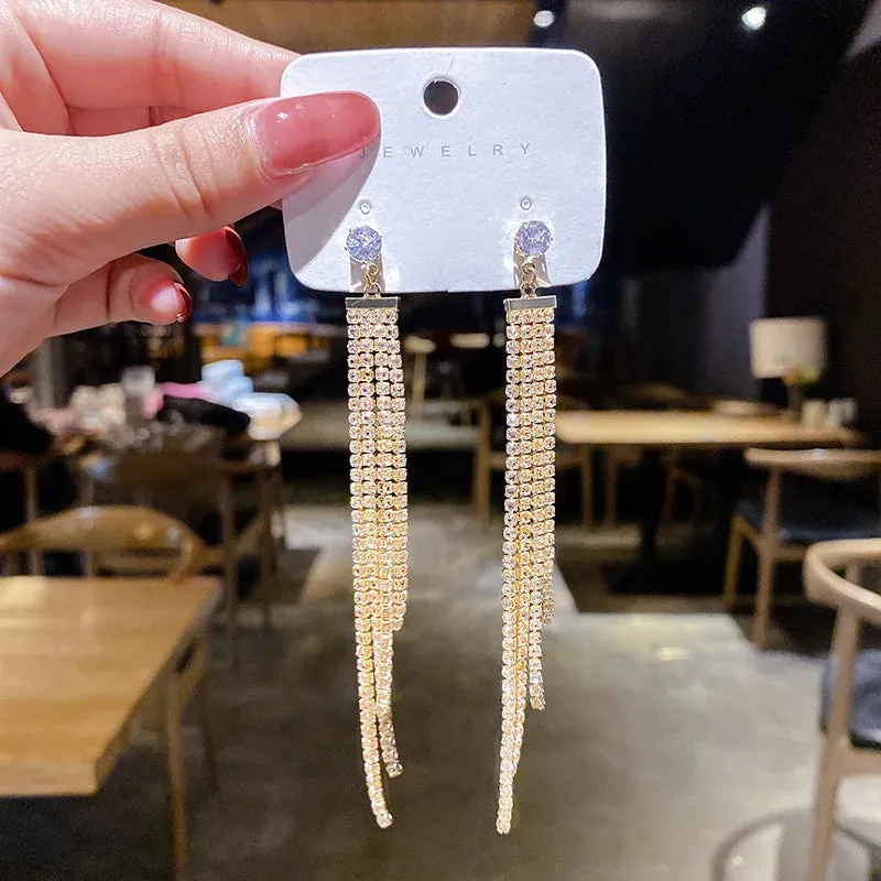 Elegant Long Tassel Earrings