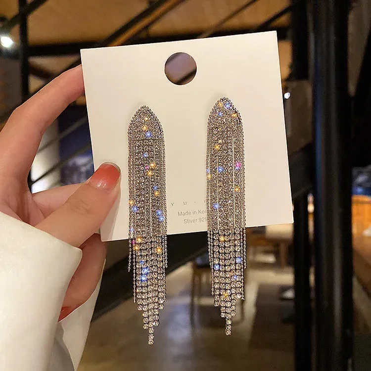 Elegant Long Tassel Earrings