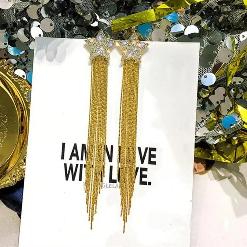 Elegant Long Tassel Earrings