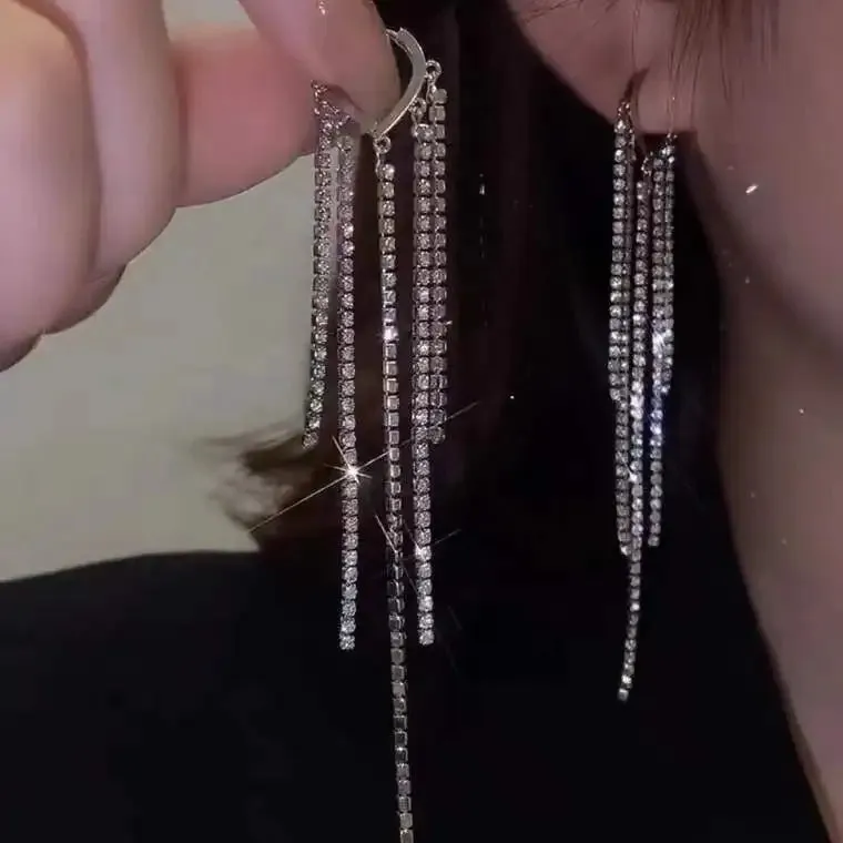 Elegant Long Tassel Earrings