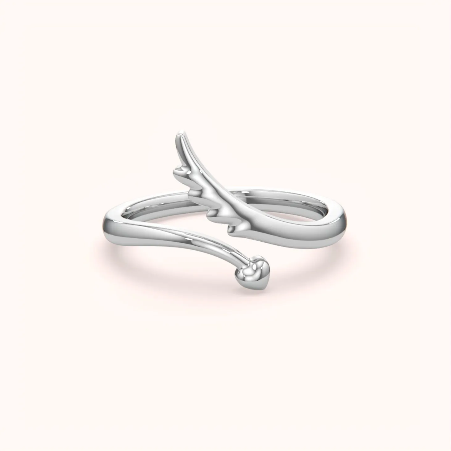 Elegant Minimalist Leaf Wrap Ring