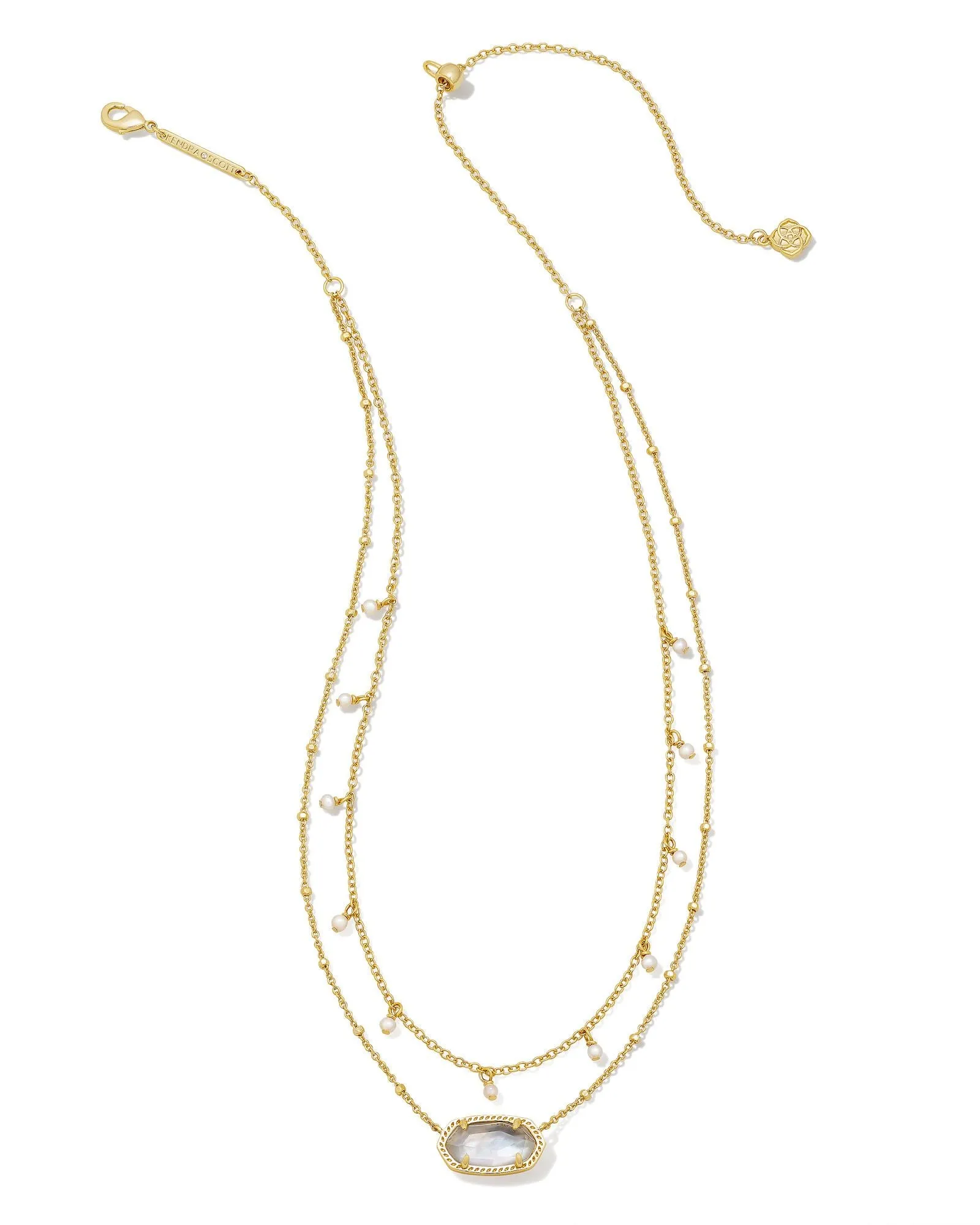 Elisa Tiny Pearl Multi Strand Necklace