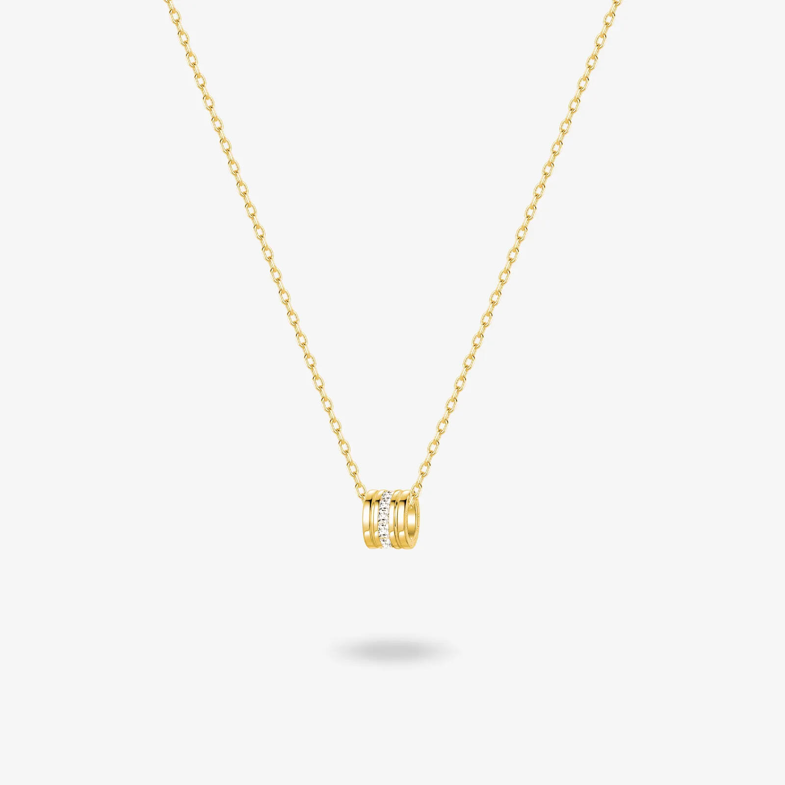 FANCIME "Our Commitment" Matching Ring Sterling Silver Necklaces