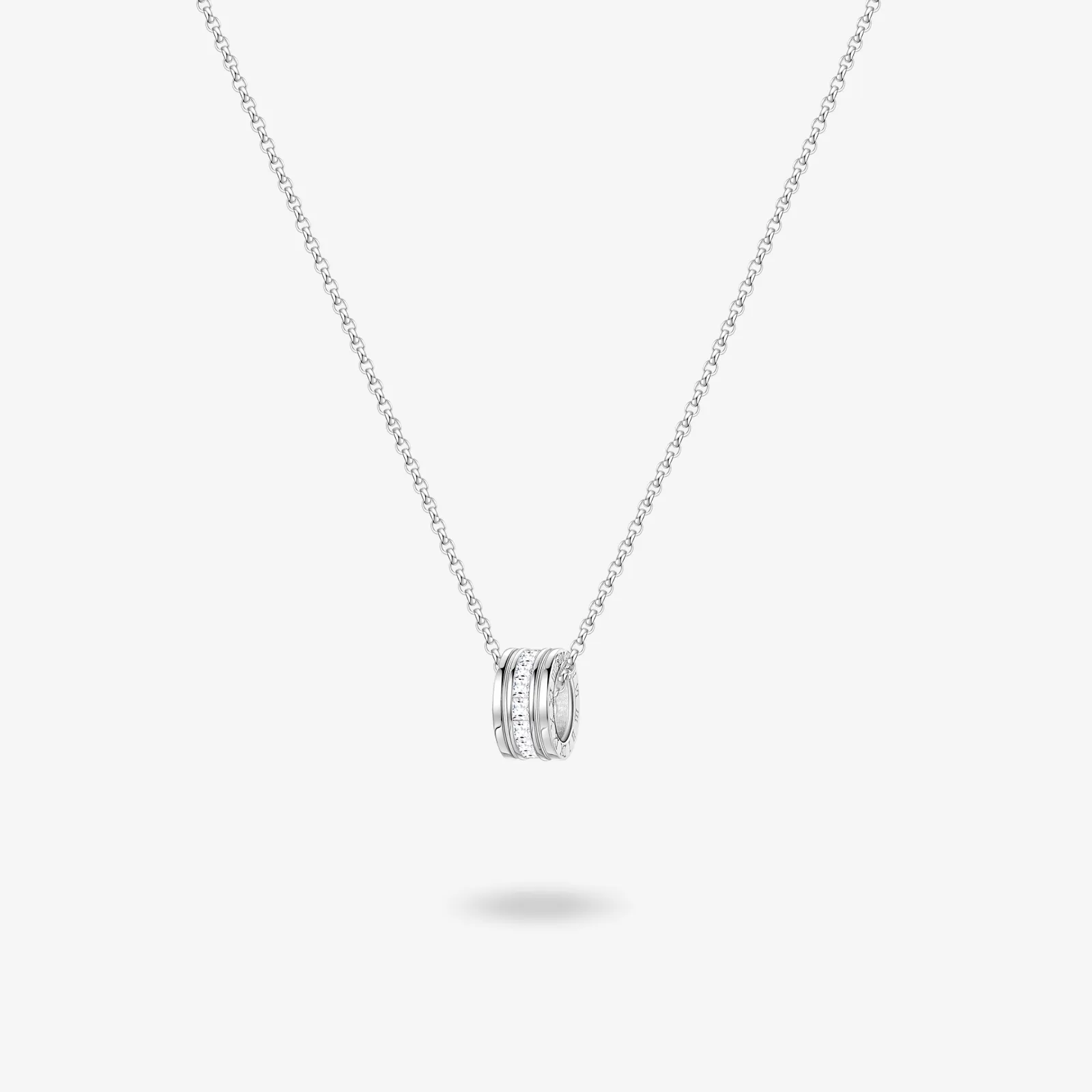 FANCIME "Our Commitment" Matching Ring Sterling Silver Necklaces