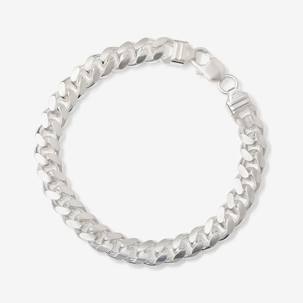 Faolan | 8" Sterling Silver Cuban Gents Bracelet
