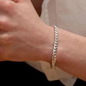 Faolan | 8" Sterling Silver Cuban Gents Bracelet