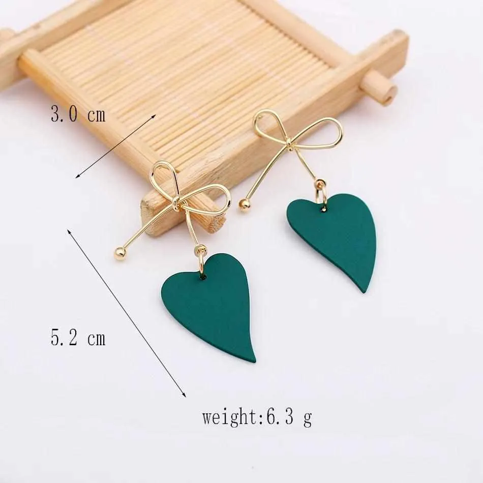 Fashion Heart Drop Earrings For Women