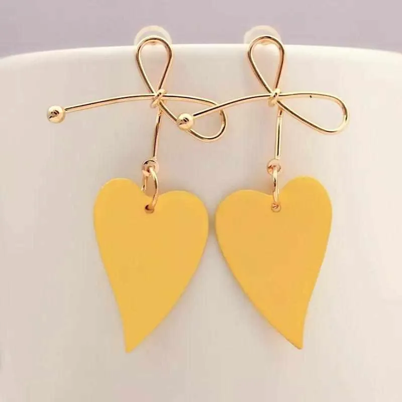Fashion Heart Drop Earrings For Women