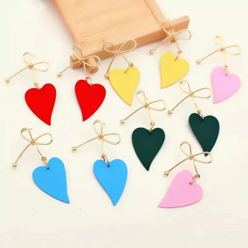 Fashion Heart Drop Earrings For Women