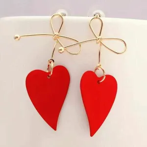 Fashion Heart Drop Earrings For Women