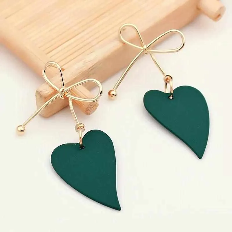 Fashion Heart Drop Earrings For Women