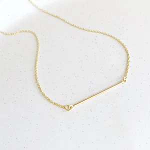 Fine Bar Necklace