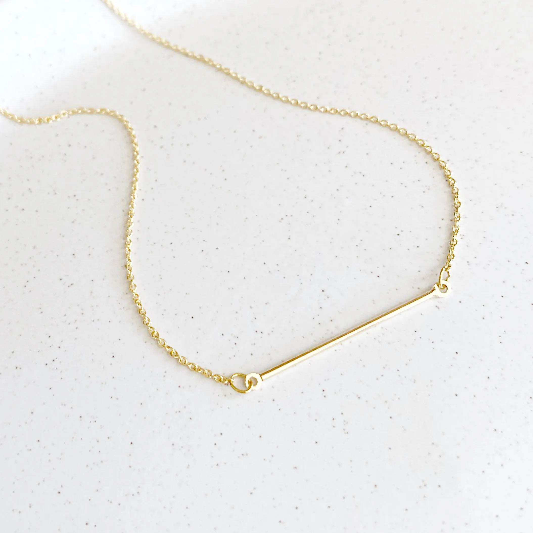 Fine Bar Necklace