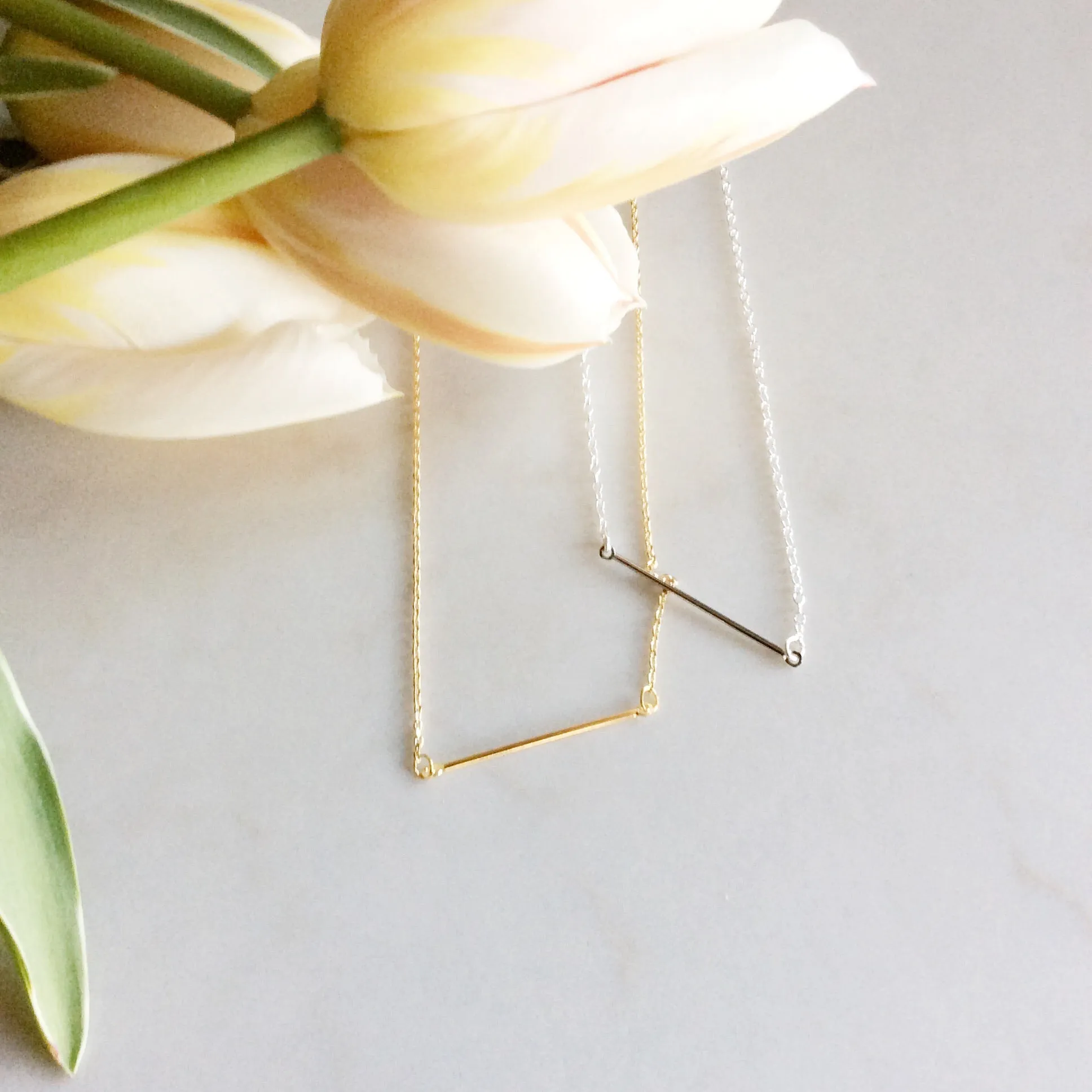 Fine Bar Necklace