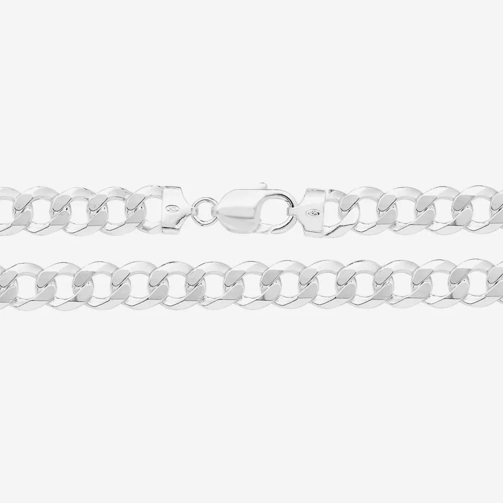 Fintan | 8" Silver Curb Bracelet