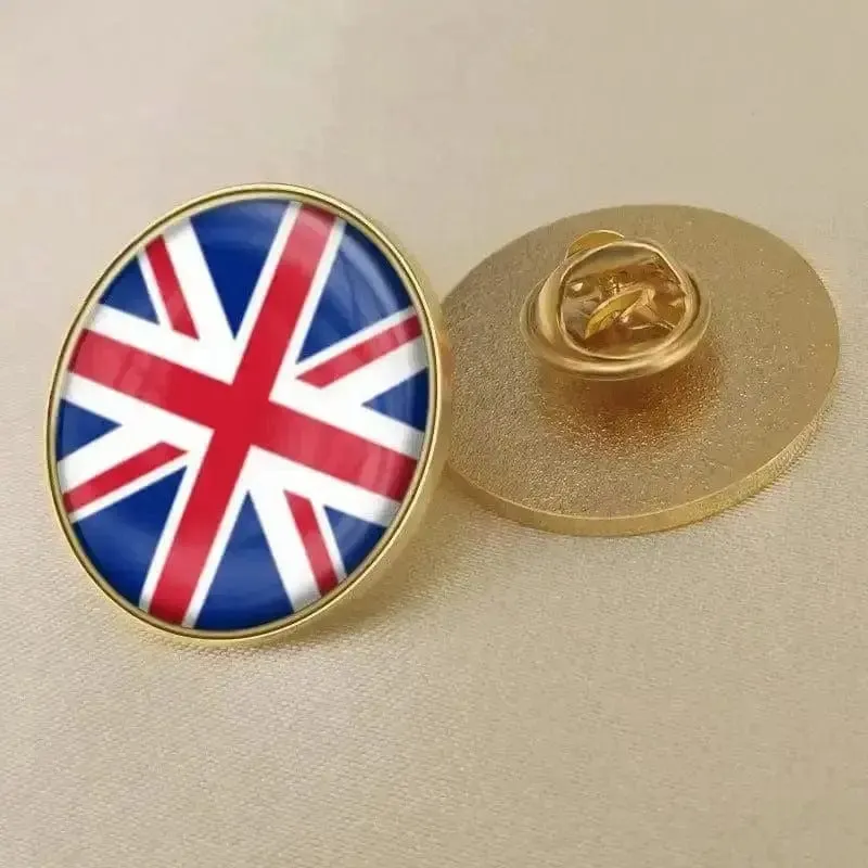 Flag Crystal Epoxy Badge Brooch - Elevate Your Style with National Pride! 🏳️