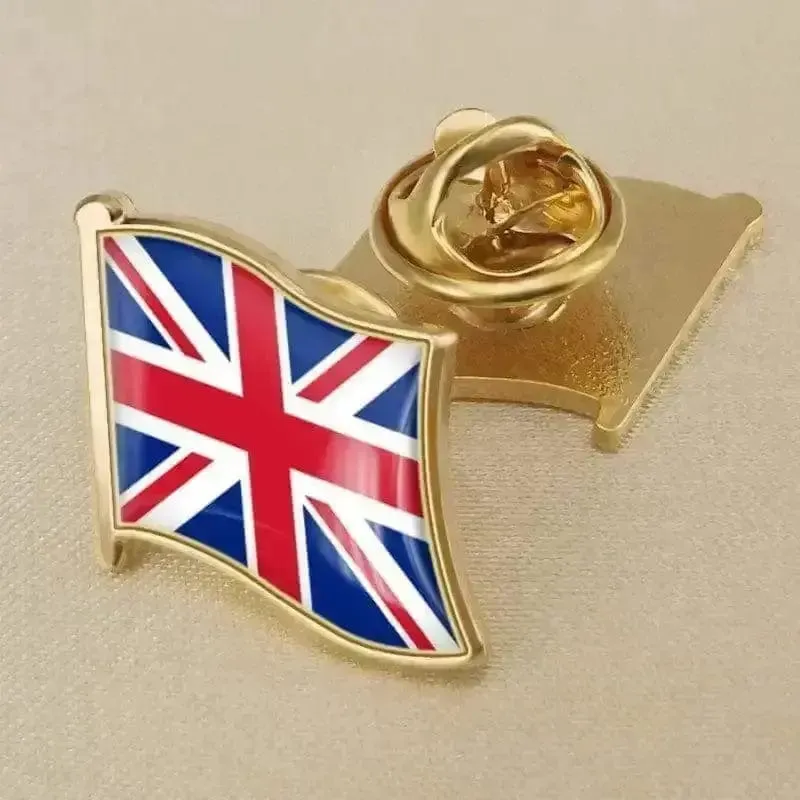 Flag Crystal Epoxy Badge Brooch - Elevate Your Style with National Pride! 🏳️