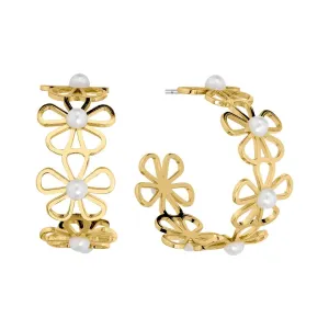 Flower Pearl Earrings