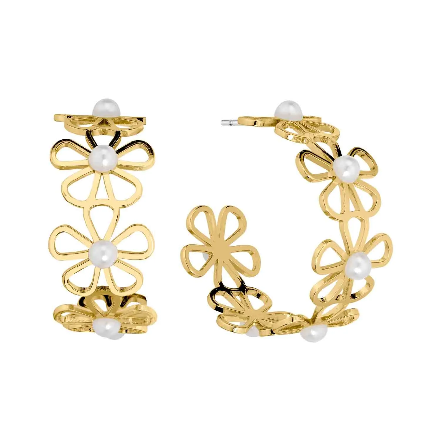 Flower Pearl Earrings