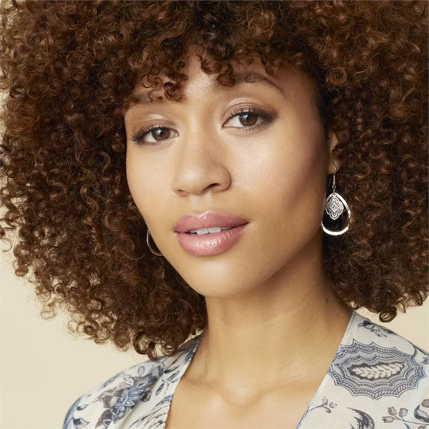 Flower Teardrop Earrings