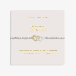 Forever Yours 'Beautiful Bestie' Bracelet In Silver And Gold Plating