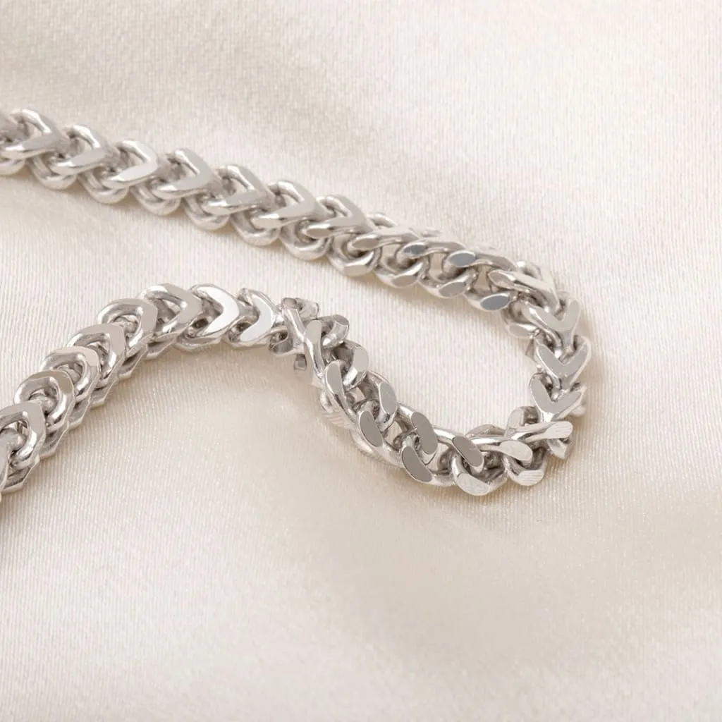 Gents Square Bracelet | Sterling Silver
