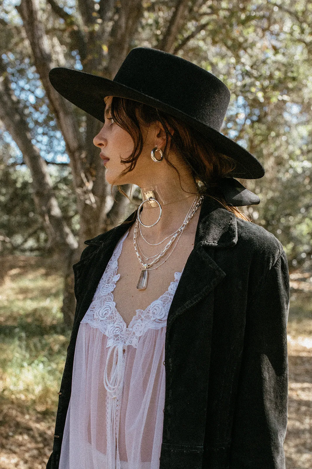 Gilded Layered Necklace .:. Silver