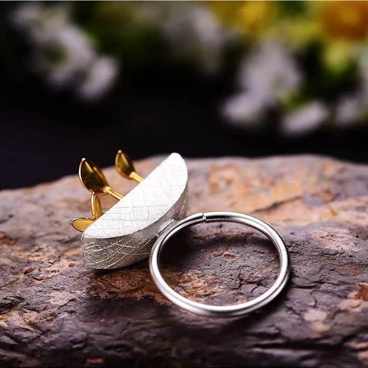 Gold Garden Butterfly Ring
