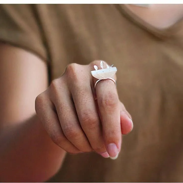 Gold Garden Butterfly Ring