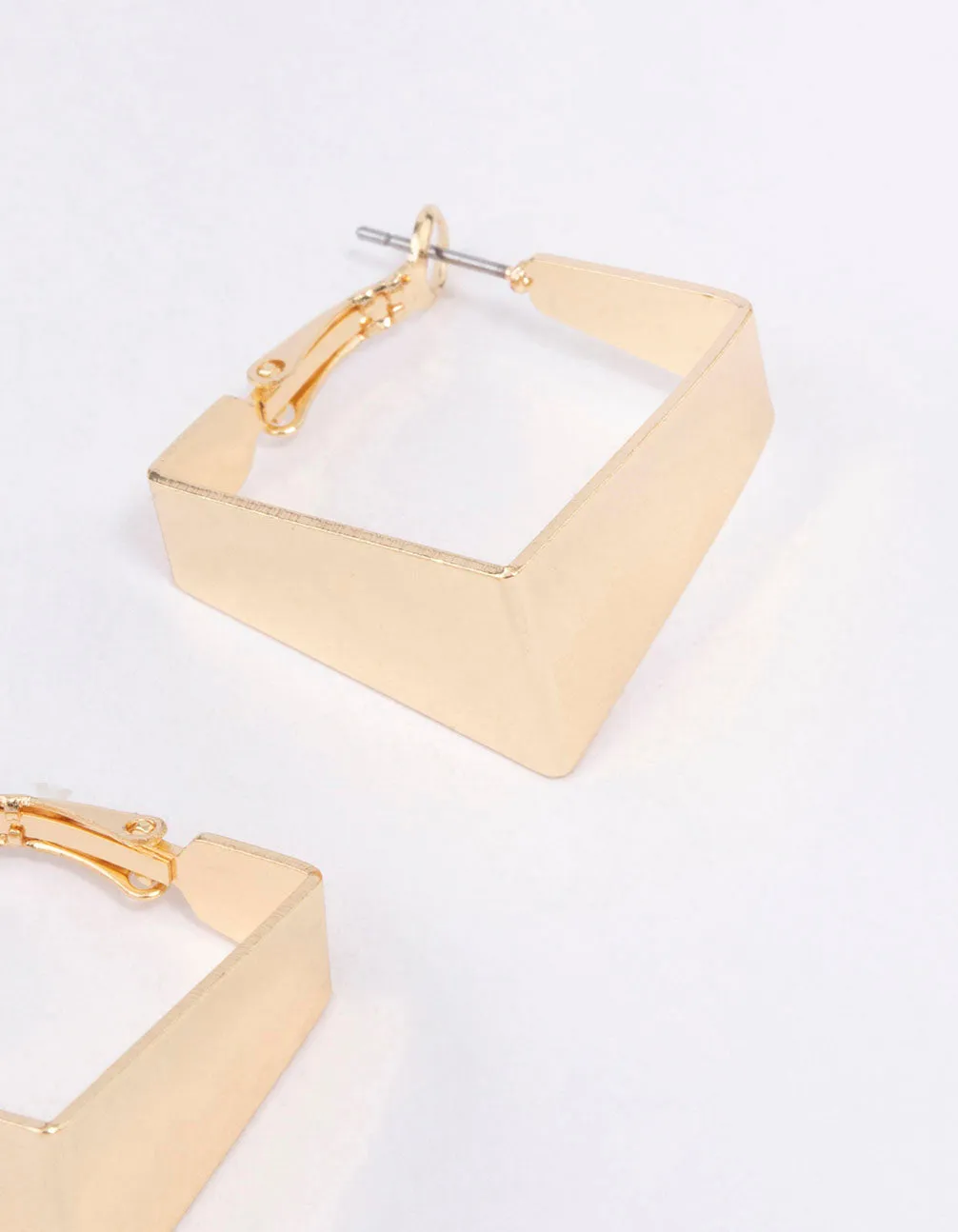 Gold Geometric Hoop Earrings