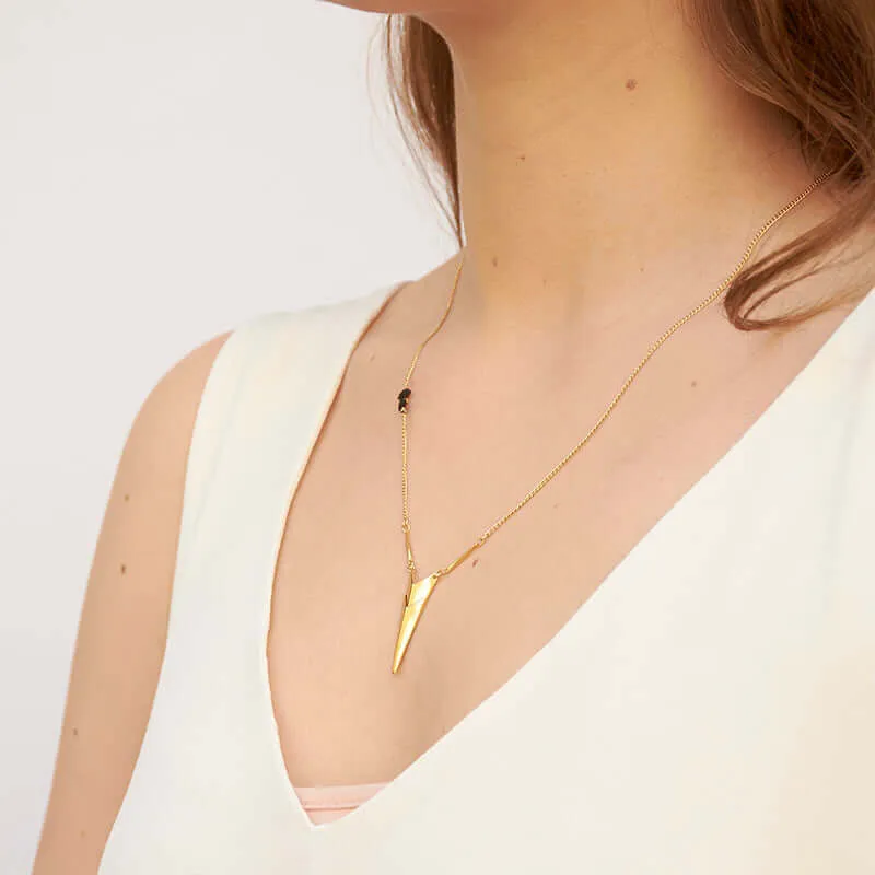 HALEY CHEVRON PENDANT NECKLACE