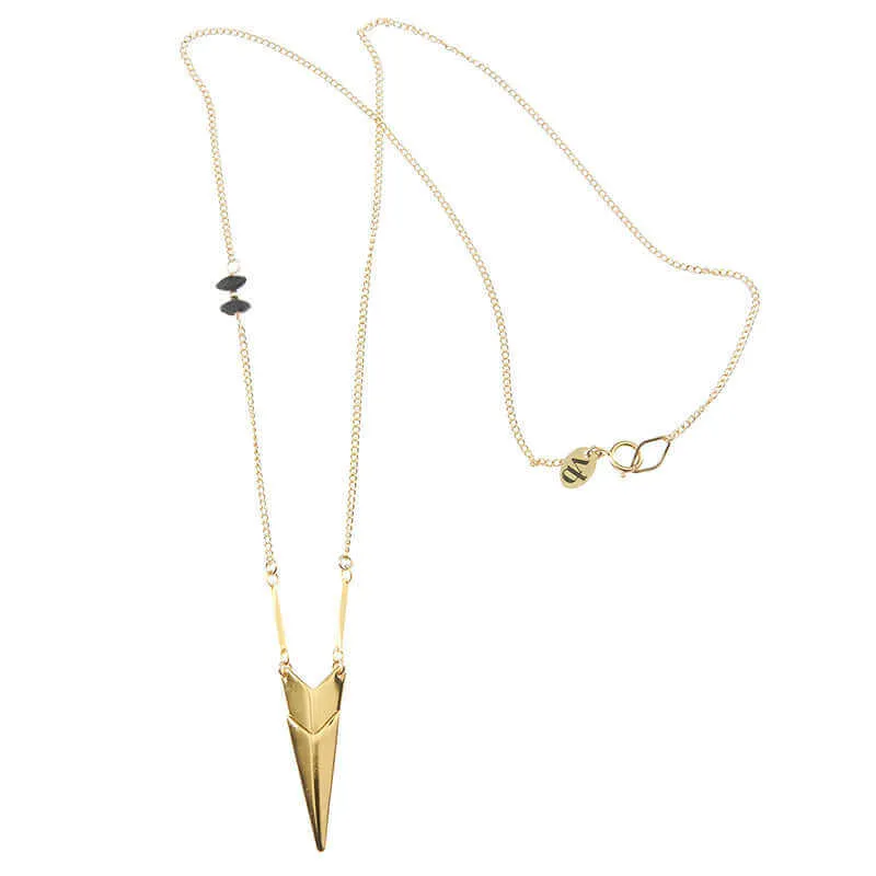 HALEY CHEVRON PENDANT NECKLACE